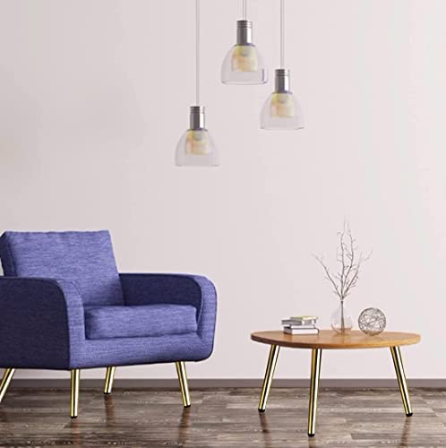 Image of Aakash Decor Sofa Leg Gold Finish 14 Inches (Set of 4) Metal Cone Shape Heavy Duty Sofa Legs for Home, Office Rustproof & Sturdy Sofa Paya with Mounting Screw | Furniture & Table Legs