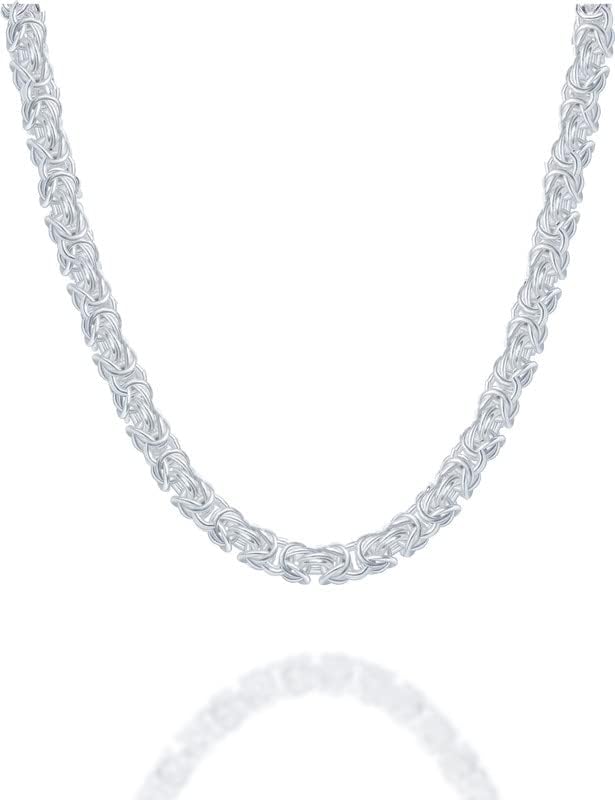 925 Sterling Silver Rope Chain Lobster Clasp 2.5mm Silver Chain for Men Women Silver Necklace Chain 16-30 Inches