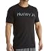 Hurley Men's One and Only Push Through Tee Black 1 T-Shirt