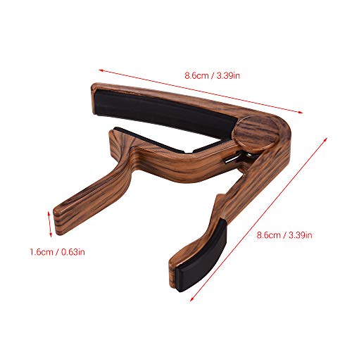 EURYTKS Accordeur de Guitare Capo de Guitare Couleur Bois, avec 3pcs Capo de Guitare en Alliage d’aluminium, pour… - Les Beatles, Paul McCartney, John Lennon, RIngo Starr, George Harrison EURYTKS Accordeur de Guitare Capo de Guitare Couleur Bois, avec 3pcs Capo de Guitare en Alliage d'aluminium, pour… – Image 3