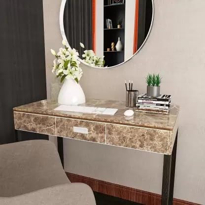 Image of HOME13 Vinyl Kitchen Self Adhesive Vinyl Decorative Brown Marble Wallpaper for Kitchen Countertop Home /Office 2 Ft x 20 Ft with 2pcs