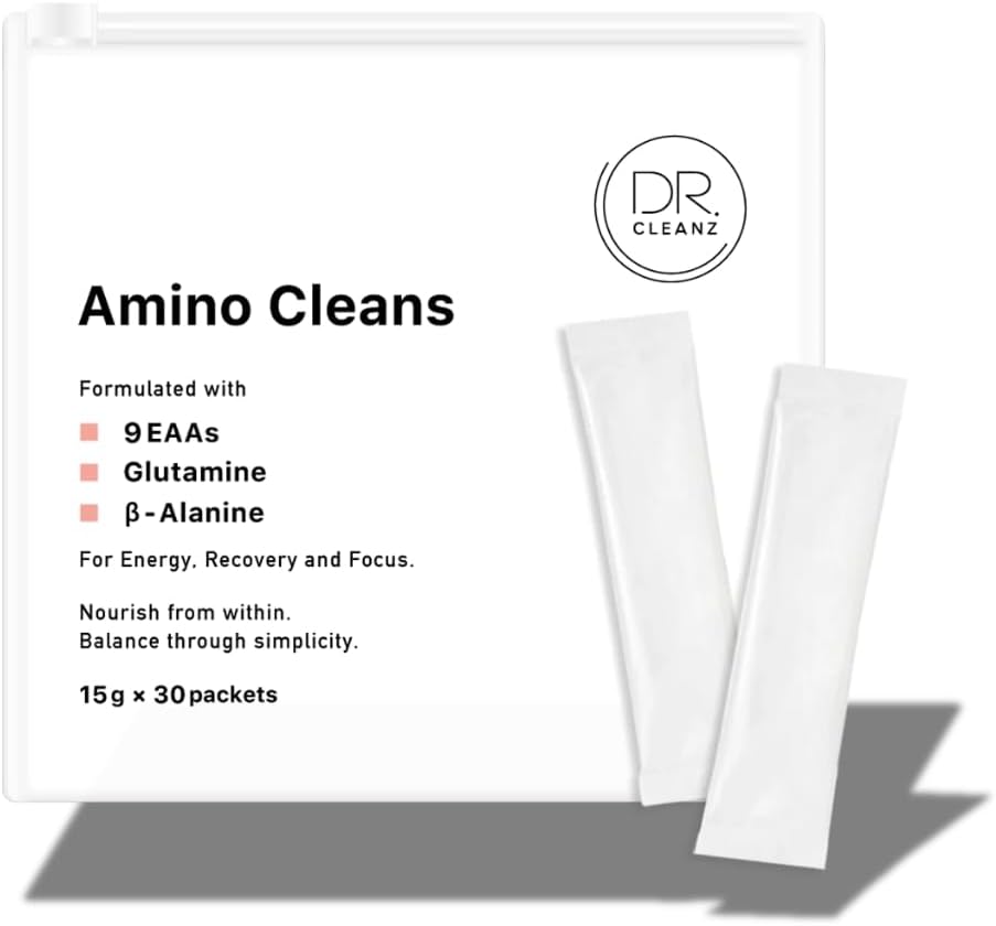 Dr.cleanz Amino Cleans アミノ酸サプリ 医療機関監修 EAA 粉末タイプ グルタミン &beta;アラニン