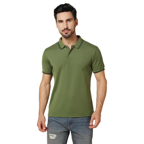 Image of INKKR Men's Solid Regular Fit T-Shirt