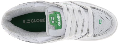 Image of Globe Mens Fusion Skate Shoes, White /Green /Light Grey, 14 M US