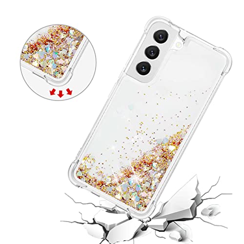 Coque silicone Galaxy S23 Plus antichoc à paillettes flottantes - 4