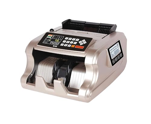 Dosberg 2025 New Automatic Mixed Note Value Counting Machine I DB-600 - Currency Counter with Fake Note Scan Detection I Compact, Portable & Heavy Duty I Dual Machine Display I Quick Cash Counting