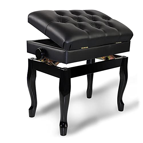 Tabouret de piano, tabouret de coiffeuse banc de piano en bois avec tabouret de clavier moderne réglable en hauteur de 10 cm avec compartiment de rangement de musique, jambe incurvée Everything is - Les Beatles, Paul McCartney, John Lennon, RIngo Starr, George Harrison Tabouret de piano, tabouret de coiffeuse banc de piano en bois avec tabouret de clavier moderne réglable en hauteur de 10 cm avec compartiment de rangement de musique, jambe incurvée Everything is