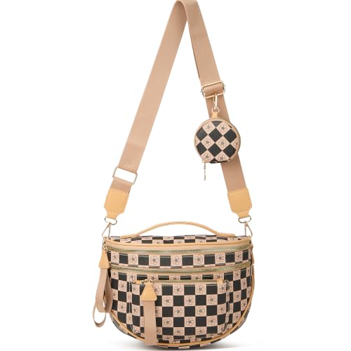 Image of Crossbody Purse for Women Small Crossbody Bags Trendy Vegan Leather with Adjustable Shoulder Straps Gift for Mother Wife Mom