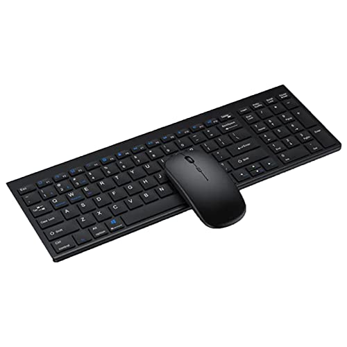 Generic L[{[h }EXZbg [dCX 2.4G+Bluetooth 3ނ̐ڑ Imac Rs[^[ Ipa ^ubg m[gubN fXNɓK͑pl,Black