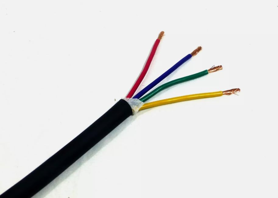 LASE 12 AWG Gauge 4 Conductor Heavy Duty Speaker Wire (Sold in 10 Ft Increments)