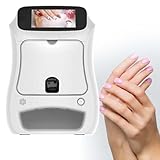 【IMPRESSIONS HD 1200 DPI ET LONGUE DURÉE】Grâce à la technologie d'impression numérique et à une résolution de 1200 DPI, chaque motif reste éclatant, net et sans écaillement pendant plus de 20 jours. La lumière de séchage de la machine fixe instantanément le vernis, garantissant des ongles impeccables et de qualité professionnelle, à domicile.