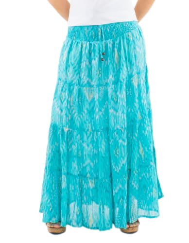 Jupe longue ethnique bohème chic Coline doublée pour femme