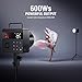 NEEWER Q6 600Ws 2.4G TTL Outdoor Studio Flash with App Control, 1/1 to 1/512, 1/8000 HSS 3000mAh Battery Strobe Light Photography, 30W Bi Color LED Modeling Lamp/400 Full Power Flash/0.01-0.9s Recycle