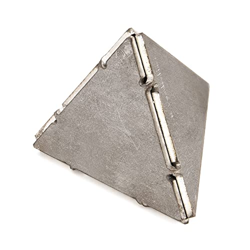 Flameweld Welding Kit Welding Plate - 2Pcs Low-Carbon Steel Welding Coupons Folded Triangle Sphere, 11 Gauge 1/8" Thick Welding Training Metal With Mig, Tig, Gas, Arc, Stick #TOP3