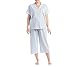 Karen Neuburger Women's Plus Size Short Sleeve Girlfriend Capri Pajamas