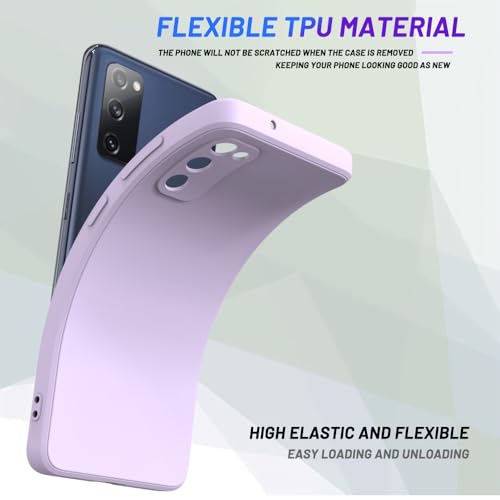 Image of for Samsung Galaxy S20 FE Case Purple, Scratch Resistant with Soft Touch, Slim Thin Phone Cover for Samsung Galaxy S20 FE