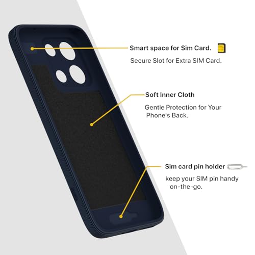 Image of Pikkme Back Cover for Redmi Note 15 5G Soft Matte Silicone | Slim Fit | Mag-Safe Design (Mag-Safe Not Support) Camera Protection Bumper Case (Blue)