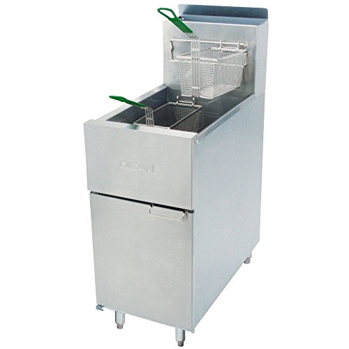 Best Commercial Deep Fryer Frymaster Dean SR142G Super Runner Natural Gas Floor Fryer 43 lb