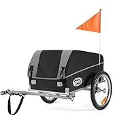 Amazon | CXWXC サイクルトレーラー サスペンション付き 折りたたみ式