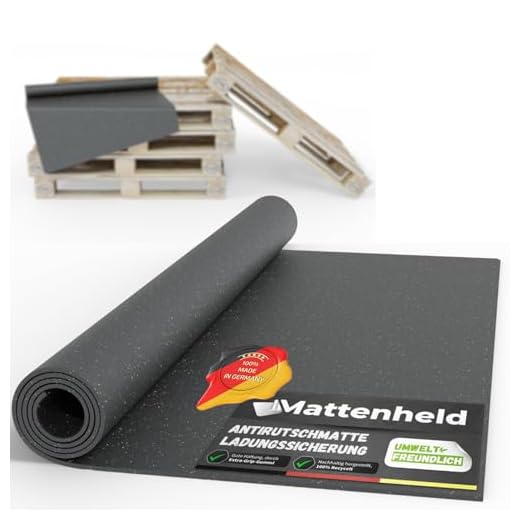 Mattenheld® Antirutschmatte Ladungssicherung 120x80x0,3 cm | Rutschhemmende & genormte Gummigranulatmatte | Ideale Sicherung von Ware im LKW, Anhänger & als Kofferraummatte | Bautenschutzmatte 3mm