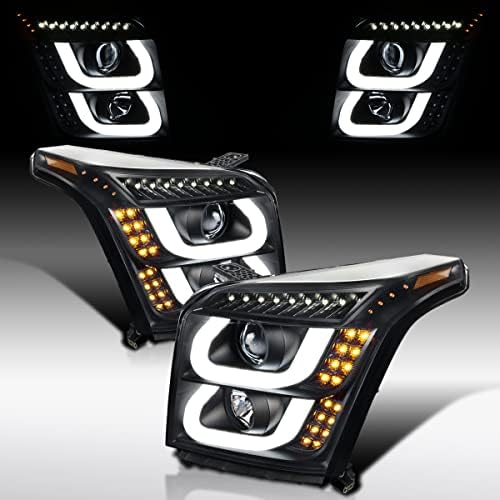 Passenger Side Headlight For GMC Yukon 2015-2020 – Halogen With LED DRL, Chrome Housing