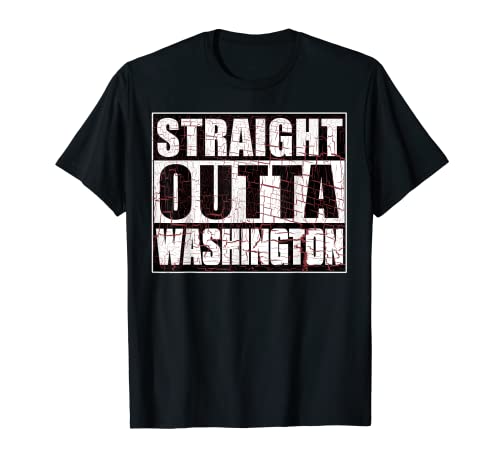Straight Outta Washington Fantasy Football Città natale Maglietta