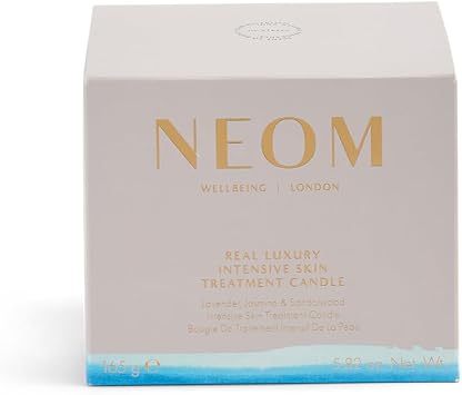 NEOM- Real Luxury Intensive Skin Treatment Candle, 140g | Cocoa Butter & Almond Oil | Lavender & Rosewood Scent | Scent to De Stress