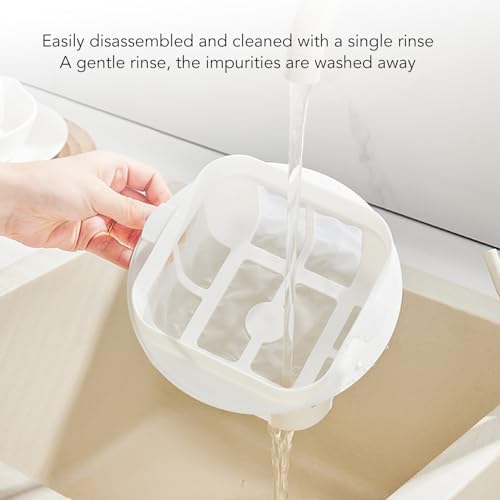 Joghurtsieb, Griechischer Joghurtbereiter aus Edelstahl mit Extra Feinmaschigem Siebfilter, Wiederverwendbarer Küchenmolkenabscheider für die Herstellung von Dickem, Cremigem