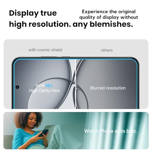 Image of Military-Grade Gorilla Tempered Glass Screen Protector for Realme 15T 5G (Anti-reflection Technology) Full Screen Coverage, Scratch & Shockproof with Easy Installation Kit