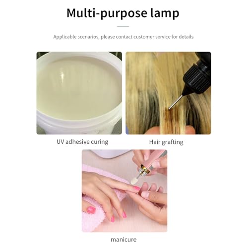 Lampe d'extension de cheveux noire Luocute portable et rechargeable - 3