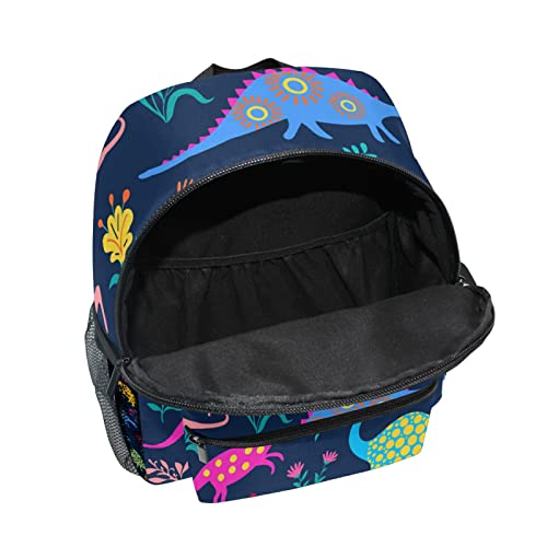 Aflyko Flowers And Dinosaurs Kids Backpack For Daycare Bookbag For Kindergarten Daypack For Toddler Girls And Boys 10 X 4 X 12 Inch #TOP2