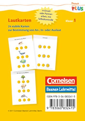 Deutsch plus - Lehrmittel Grundschule - Lautkarten / 1. Schuljahr