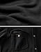 COOFANDY Men's Polar Fleece Shacket Long Sleeve Casual Button Down Shirt Jacket with Pockets,Black,XL