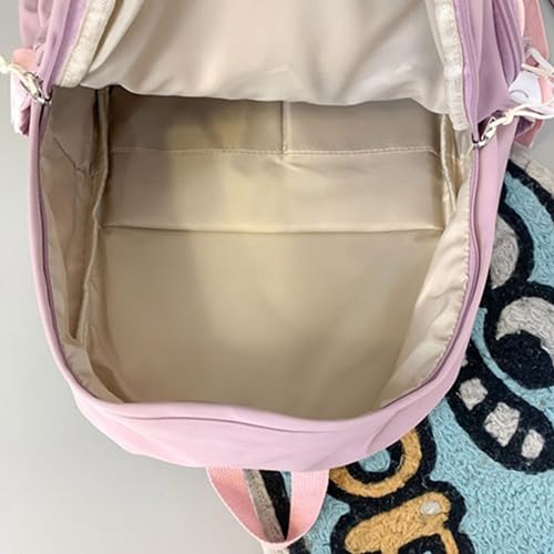 Sac à dos coréen en nylon au design coloré et moderne