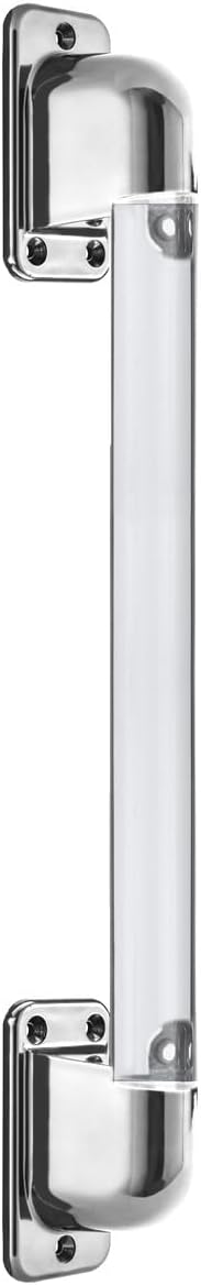 RecPro RV Acrylic Assist Handles for RVs, Campers, and Trailers | Straight bar | Monaco and Fleetwood Assist Rail Replacement (Non-Lighted)