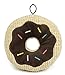 TrustyPup Chocolate Donut Durable Plush Dog Toy