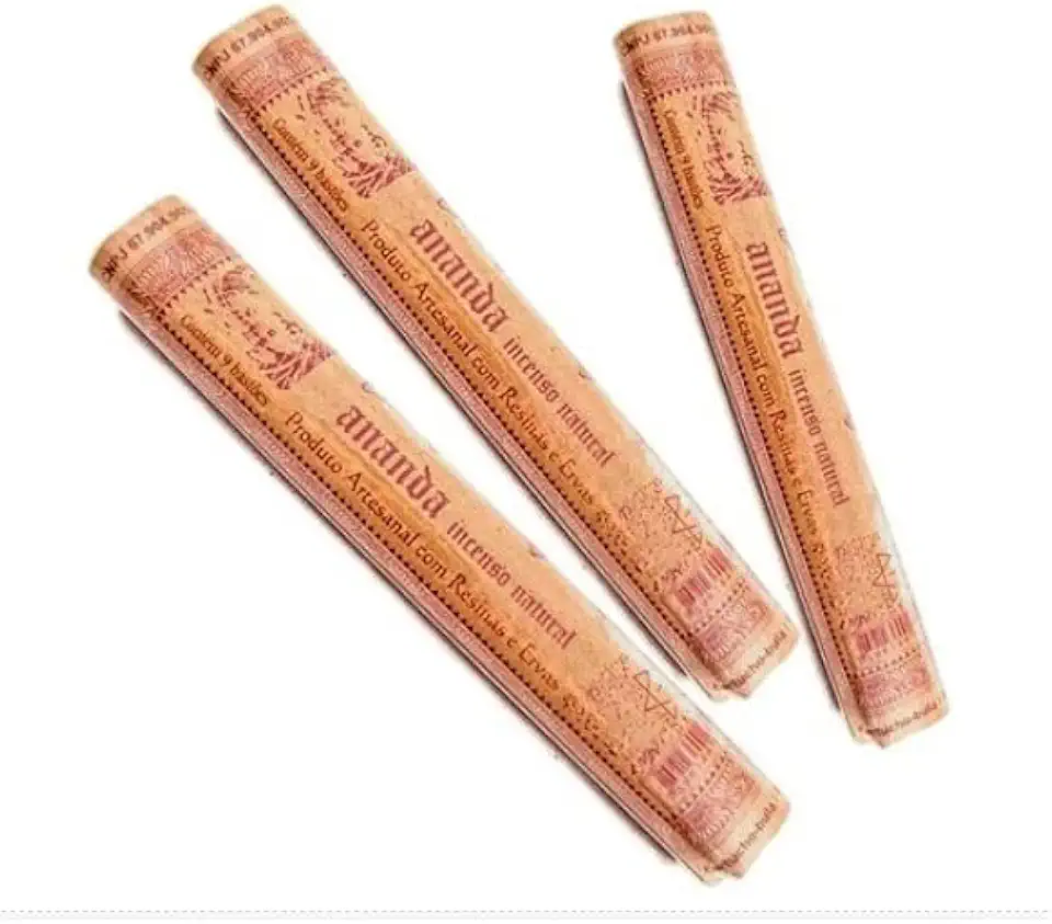Incenso Ananda Natural - Limpeza e Purificação de Ambiente - 1 Rolinho