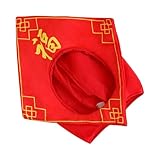[GETAJGHSD] 中国旧正月の伝統的な3D福字帽子 春節お祝い用写真小道具 軽量パーティーや家族の集まりにな文化的ヘッドピース