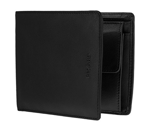 Preisvergleich Produktbild Picard Herren Geldbeutel Portemonnaie Geldbörse BROOKLYN Schwarz 2540