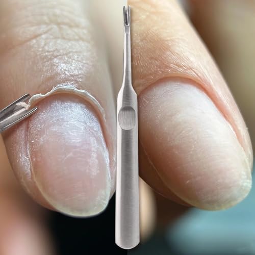 2pcs Stainless Steel V-Shaped Removers Professional Remover Dead Skin Push Cuticle Manicure Exfoliation Nail Tool