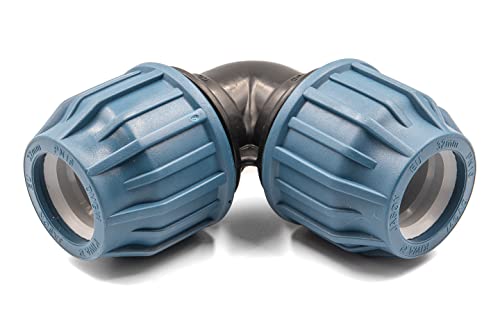 Racores de Compresión en Polietileno para Agua: Estanqueidad, Montaje Rápido, 16 Bar, Cert. DVGW/KIWA/WRAS - (Codo, 32)