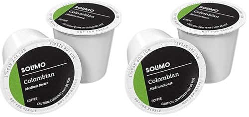 Image of Amazon Brand - Solimo Medium Roast Coffee Pods, Colombian, Compatible with Keurig 2.0 K-Cup Brewers, 100 Count (Pack of 2)