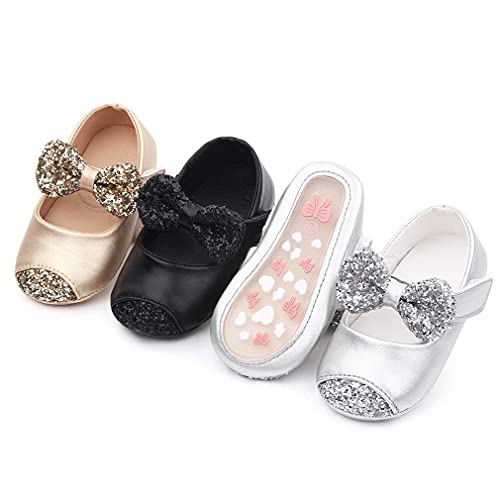OAISNIT Baby Girl Shoes Mary Jane Flats Anti-Slip Princess Wedding Dress Infant Girl Soft Lightweight Crib Shoes2