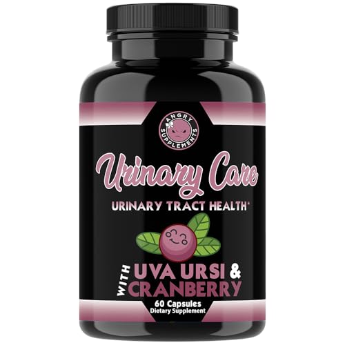 Angry Supplements Urinary Care for Women – UTI & Urinary Tract Health Support – Cranberry, Corn Silk & Uva Ursi – Bladder Cleanse Complex – 60 Capsules, 60 Day Supply (1-Bottle)