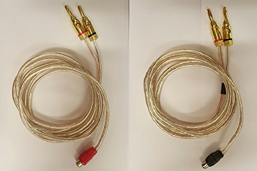 Amazon | 16 AWGスピーカーワイヤーペア RCAメス(ブラック&レッド)から