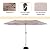 Sophia & William Patio Dining Set Patio Double-Sided 13ft Umbrella Beige 8 Pieces Patio Furniture Set, 4 x Patio Chairs, 2 Patio Swivel Chairs with 1 Patio Table 6 Person for Outdoor Lawn Garden