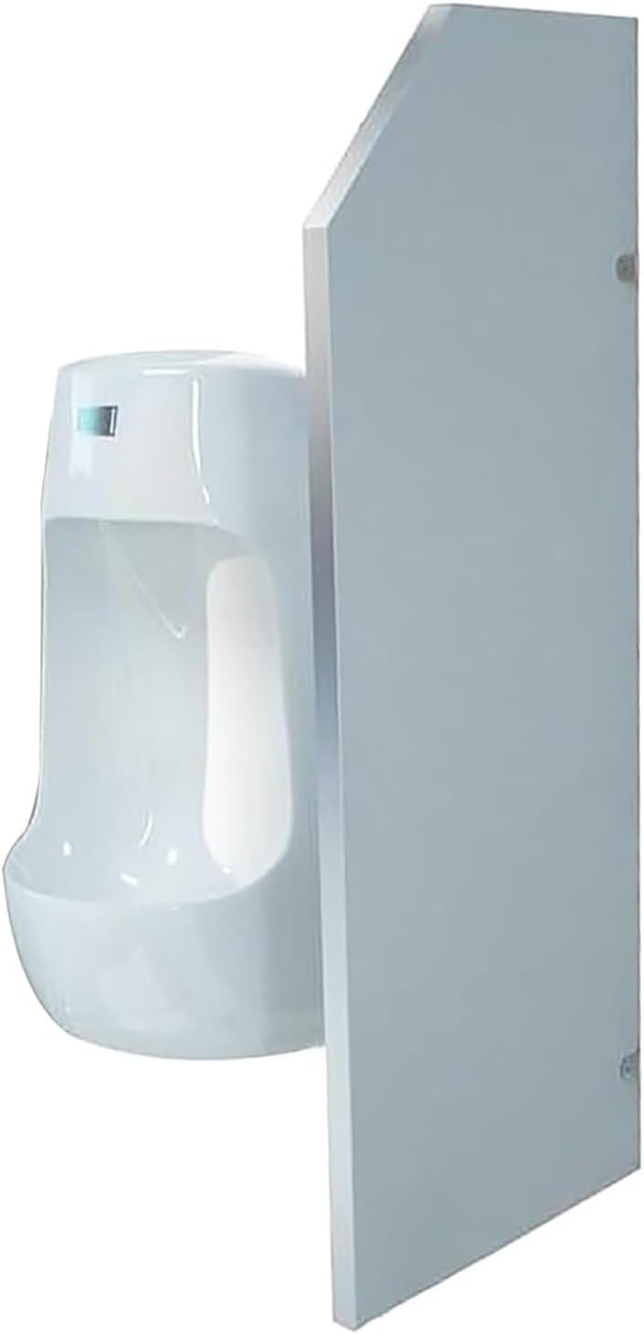 Men's Urinal Partition, Wall-Mounted Urinal Privacy Screen Divider Partition, Adult Urinal Screen Toilet Partition with Stainless Steel Fittings, for Bathroom/Hotel(Wood Grain,1 pc