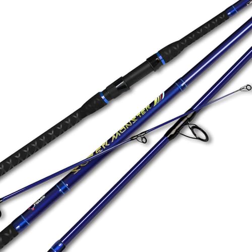 Fiblink Surf Spinning Fishing Rod Carbon Fiber Travel Fishing Rod(11-Feet
