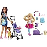 producto 1: La muñeca skipper canguro de bebés de barbie, que incluye la muñeca a skipper, la muñeca de una niña pequeña, cochecito de paseo y un montón de accesorios