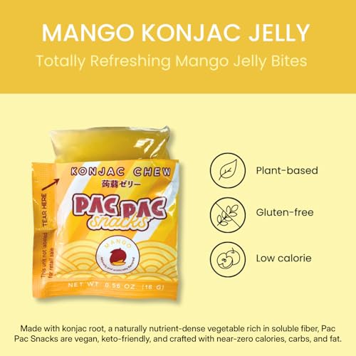 Mango Konjac Chews snack vegano bajo en calorías miniatura 3